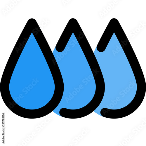 Ink level droplets