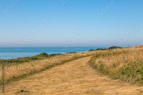 A Coastal Pathway on the South Coast  on a Sunny Summers Day