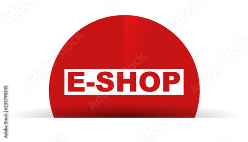 red vector banner eshop