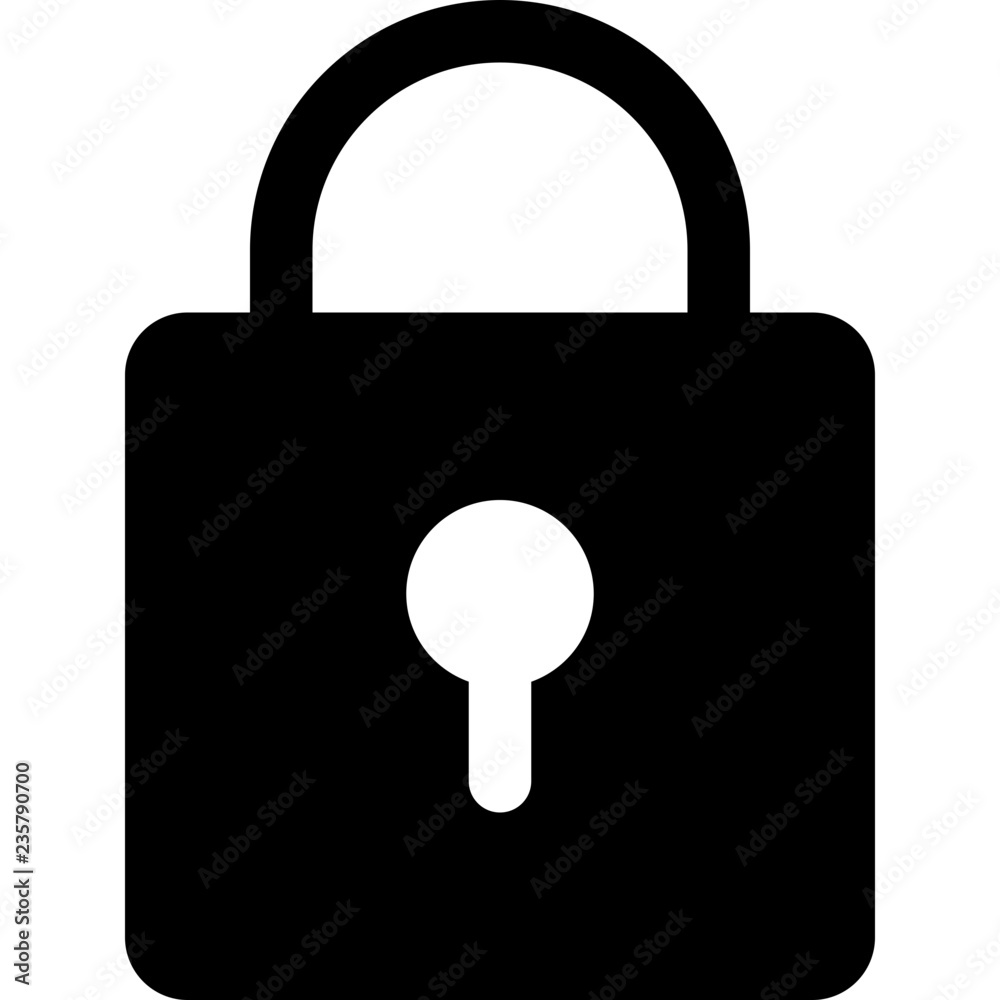 Storage padlock closed