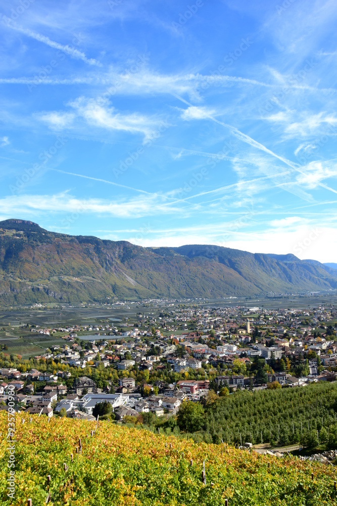 Lana bei Meran, das Etschtal in Südtirol Stock Photo | Adobe Stock