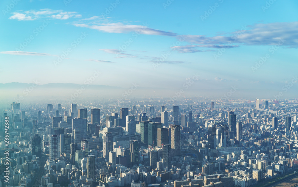 大阪風景・空撮