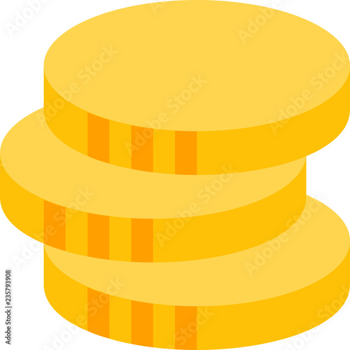 Gold coins stack