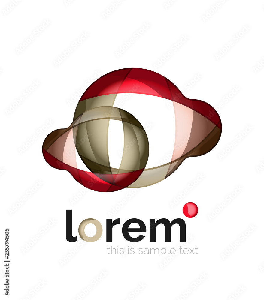Fototapeta premium Abstract geometric business icon