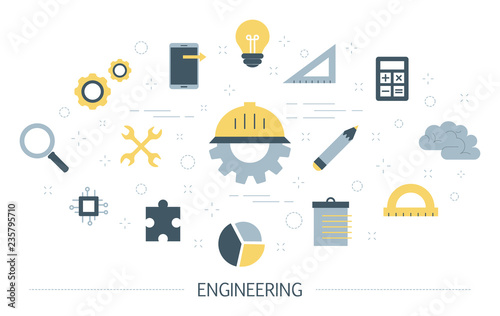 Engineeering concept. Technology and science. Professional occupation