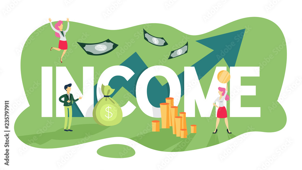 Fototapeta premium Business finance growth concept. Idea of money increase
