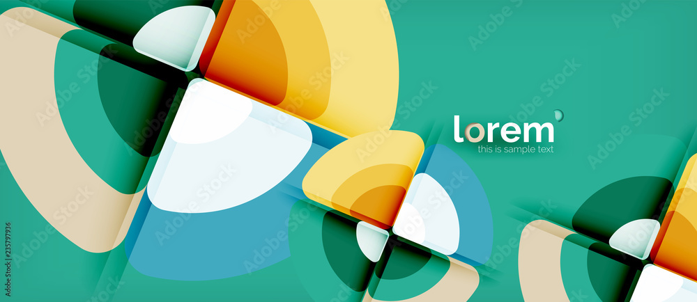 Circles and triangles geometric abstract background. Trendy abstract layout template for business or technology presentation or web brochure cover, wallpaper Circles and triangles geometric abstract background. Trendy abstract layout template for business or technology presentation or web brochure cover, wallpaper