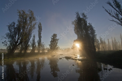 xochimilco amanecer photo