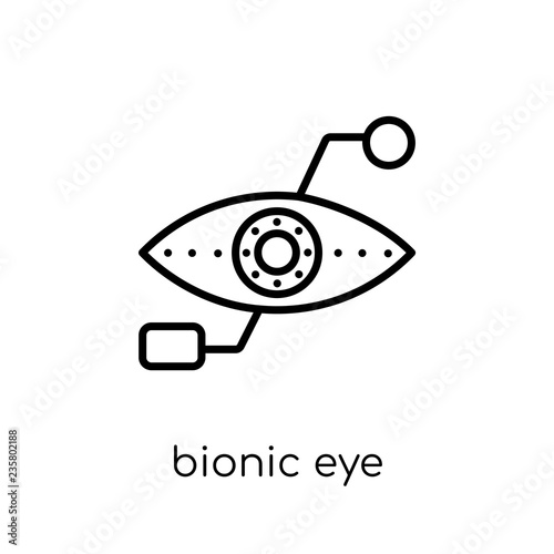 Bionic eye icon. Trendy modern flat linear vector Bionic eye ico