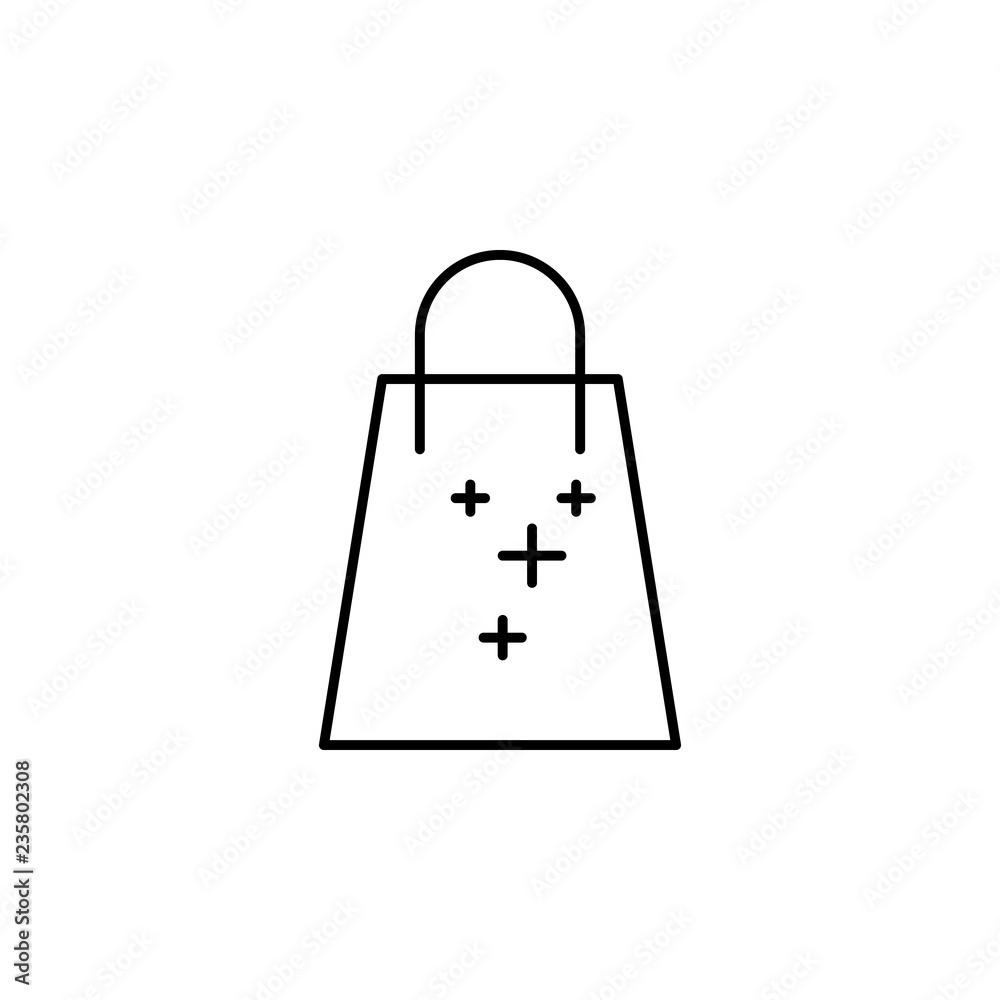 gift bag icon. Element of new year oarty outline icon. Thin line icon for website design and development, app development. Premium icon gift bag icon. Element of new year oarty outline icon. Thin line icon for website design and development, app development. Premium icon