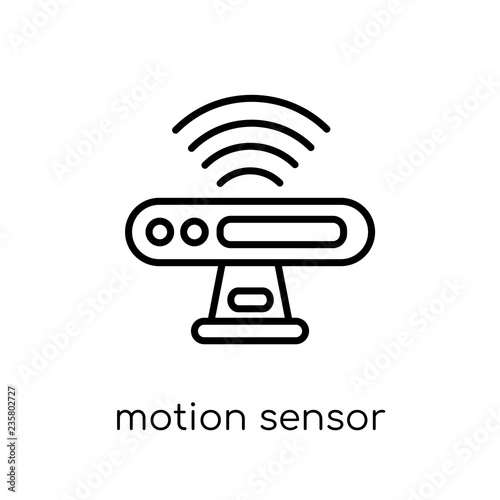 Motion sensor icon. Trendy modern flat linear vector Motion sens