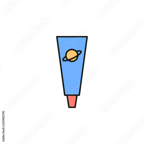 space food icon. Element of space outline color icon. Thin line icon for website design and development, app development. Premium icon