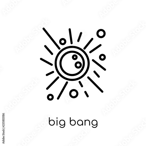 Big bang icon from Astronomy collection.
