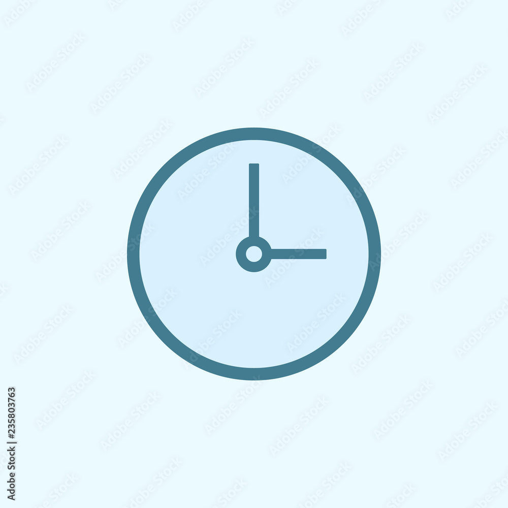 clock field outline icon. Element of 2 color simple icon. Thin line icon for website design and development, app development. Premium icon clock field outline icon. Element of 2 color simple icon. Thin line icon for website design and development, app development. Premium icon