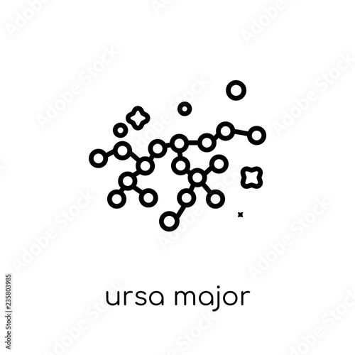 Ursa major icon from Astronomy collection.