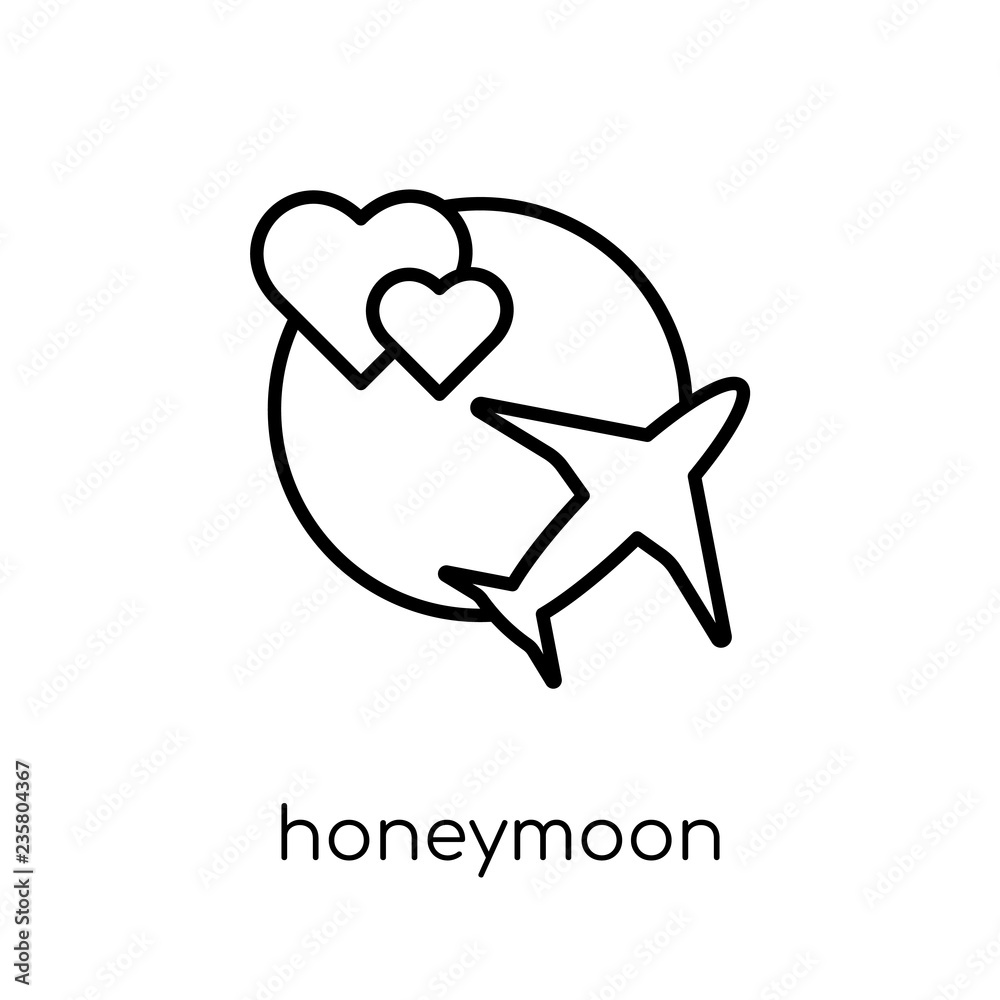 Honeymoon icon from Wedding and love collection. Honeymoon icon from Wedding and love collection.