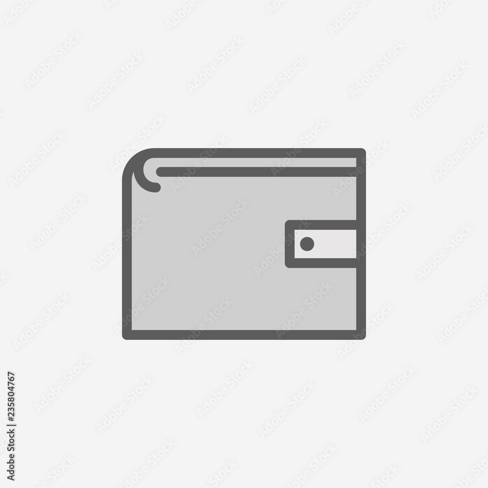 purse field outline icon. Element of 2 color simple icon. Thin line icon for website design and development, app development. Premium icon purse field outline icon. Element of 2 color simple icon. Thin line icon for website design and development, app development. Premium icon