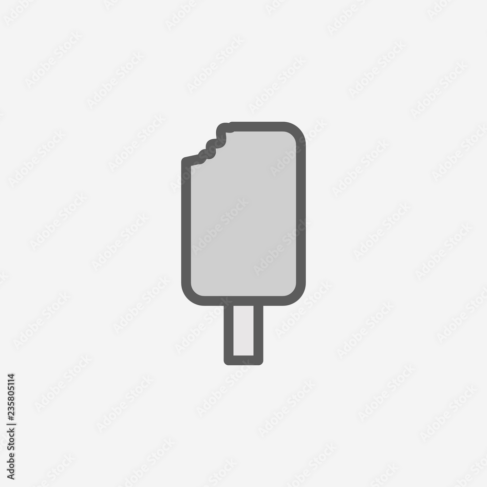 bitten ice cream field outline icon. Element of 2 color simple icon. Thin line icon for website design and development, app development. Premium icon bitten ice cream field outline icon. Element of 2 color simple icon. Thin line icon for website design and development, app development. Premium icon