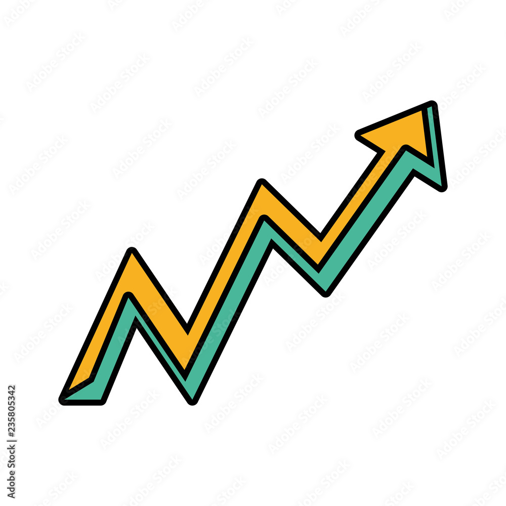 arrow up of infographic isolated icon arrow up of infographic isolated icon