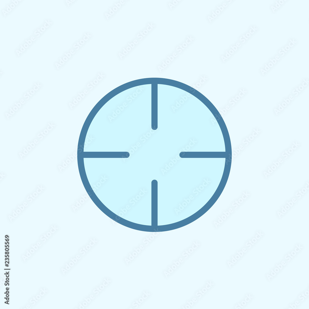 aim field outline icon. Element of 2 color simple icon. Thin line icon for website design and development, app development. Premium icon aim field outline icon. Element of 2 color simple icon. Thin line icon for website design and development, app development. Premium icon