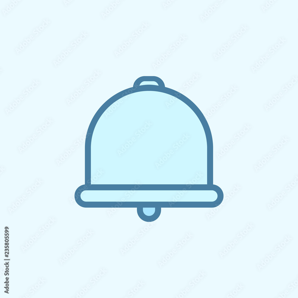 bell field outline icon. Element of 2 color simple icon. Thin line icon for website design and development, app development. Premium icon bell field outline icon. Element of 2 color simple icon. Thin line icon for website design and development, app development. Premium icon