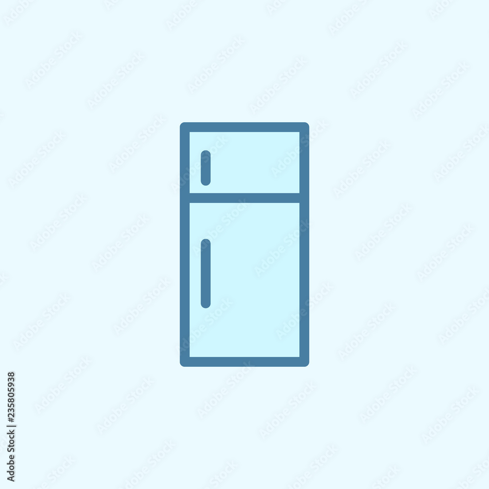 fridge field outline icon. Element of 2 color simple icon. Thin line icon for website design and development, app development. Premium icon fridge field outline icon. Element of 2 color simple icon. Thin line icon for website design and development, app development. Premium icon