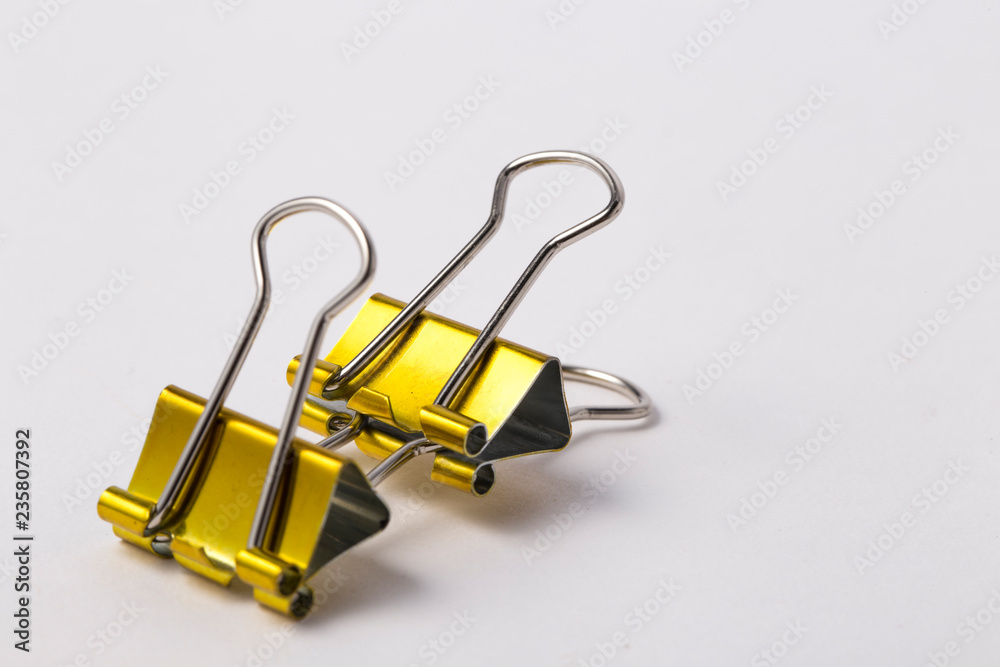 Double clips with different colors. Double clips with different colors.