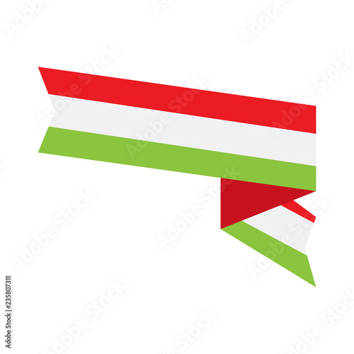 Free Download Isolated flag of Hungary. Vector illustration design - GFXLoad