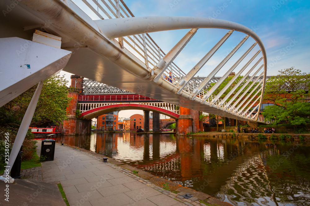 Castlefield, inner city conservation area in Manchester, UK Castlefield, inner city conservation area in Manchester, UK