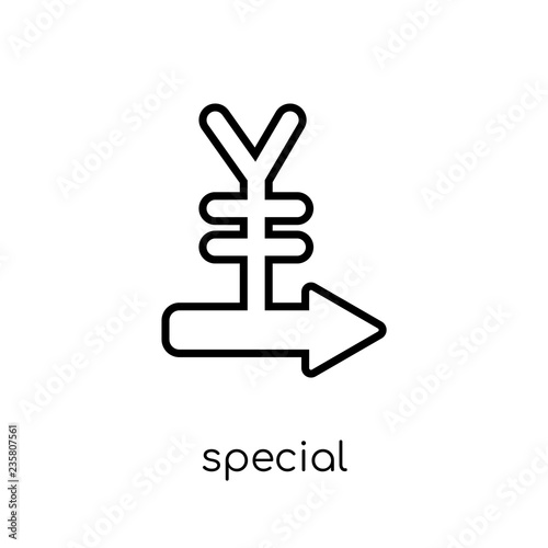 Special liquidity scheme icon. Trendy modern flat linear vector Special liquidity scheme icon on white background from thin line business collection