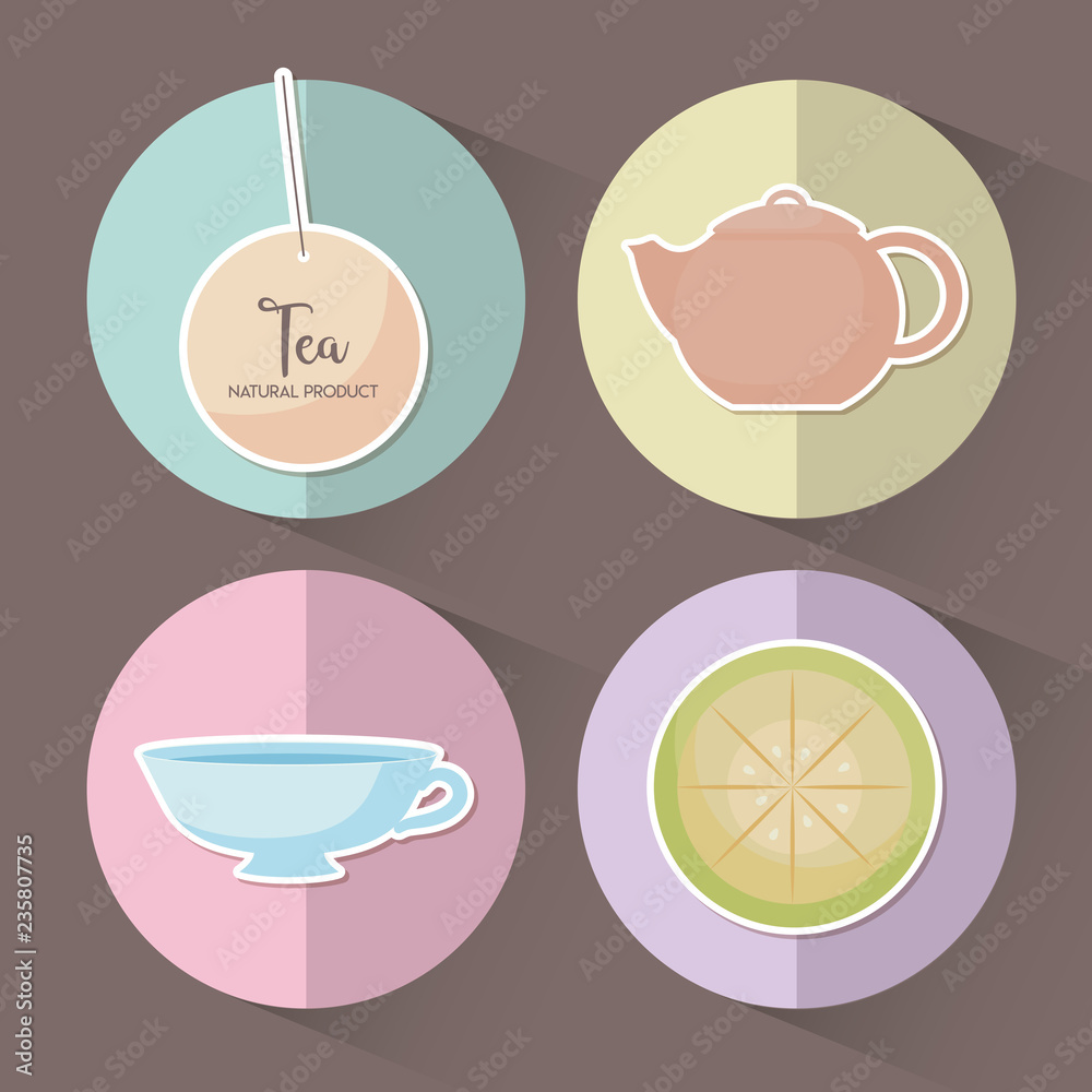 cup tea with teapot and lemon tea cup tea with teapot and lemon tea