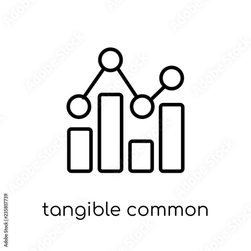Tangible Common Equity Ratio icon. Trendy modern flat linear vec