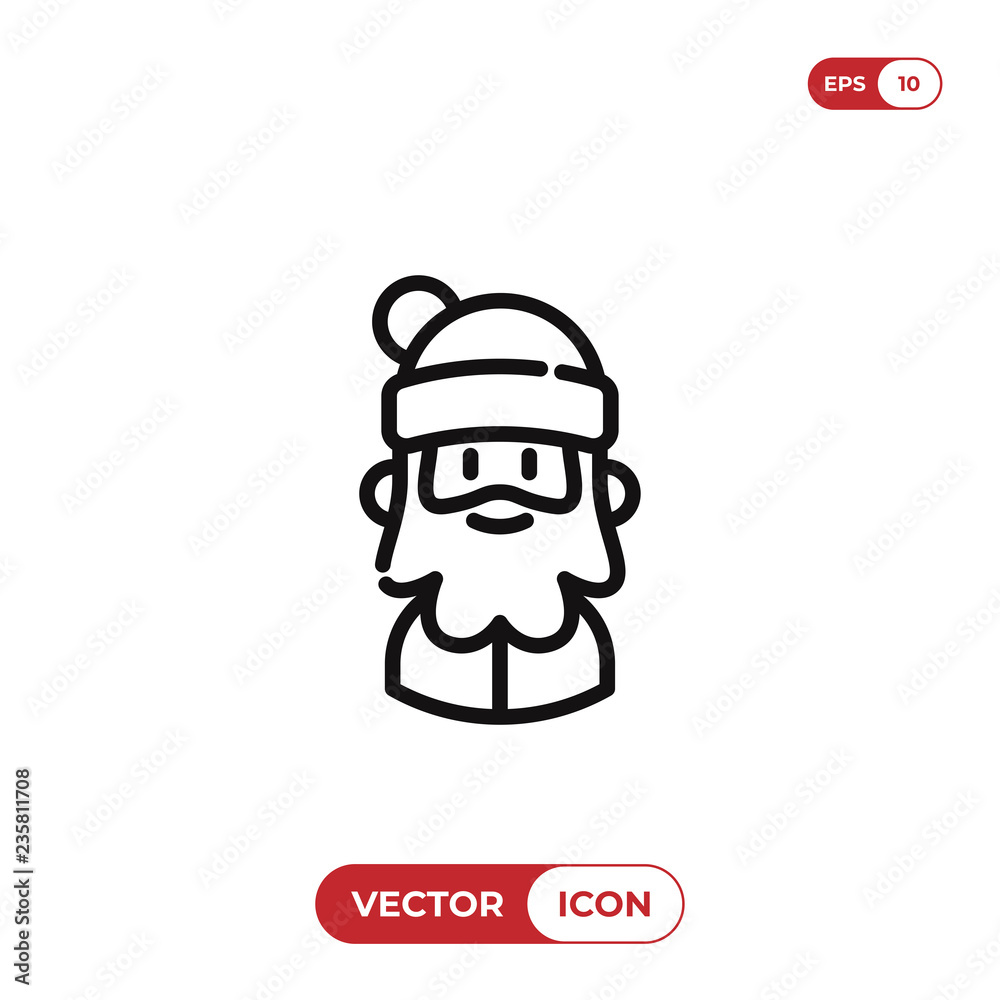 Santa Claus vector icon Santa Claus vector icon