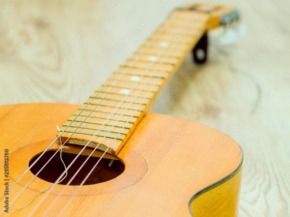 Fototapeta premium Broken classical guitar