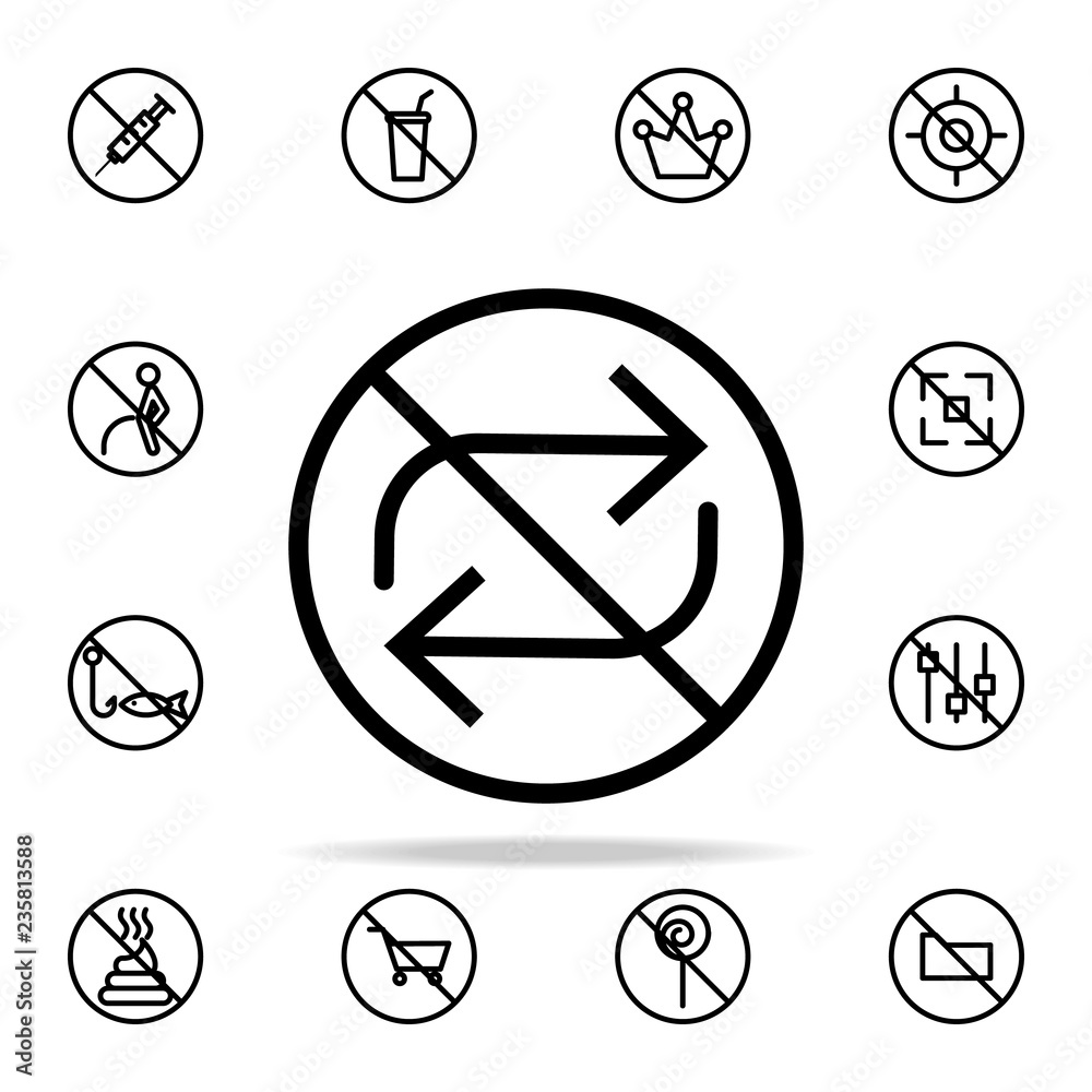 prohibit repeat icon. Ban icons universal set for web and mobile prohibit repeat icon. Ban icons universal set for web and mobile