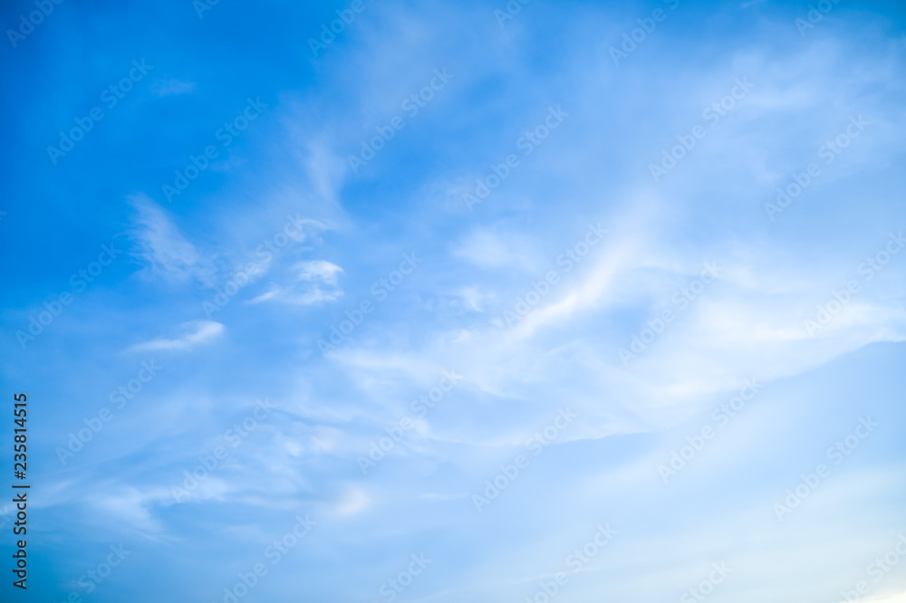 Fototapeta premium blue sky with tiny clouds. environment concept.