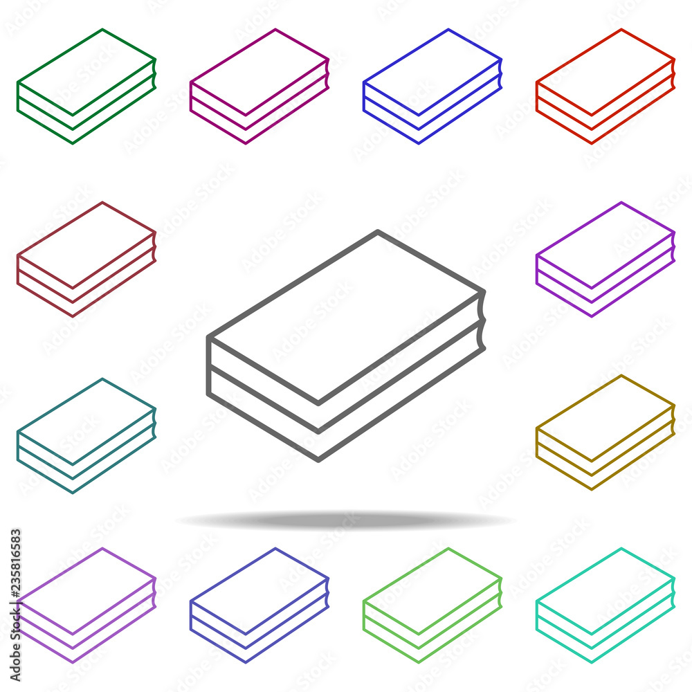 books icon. Elements of education in multi color style icons. Simple icon for websites, web design, mobile app, info graphics books icon. Elements of education in multi color style icons. Simple icon for websites, web design, mobile app, info graphics