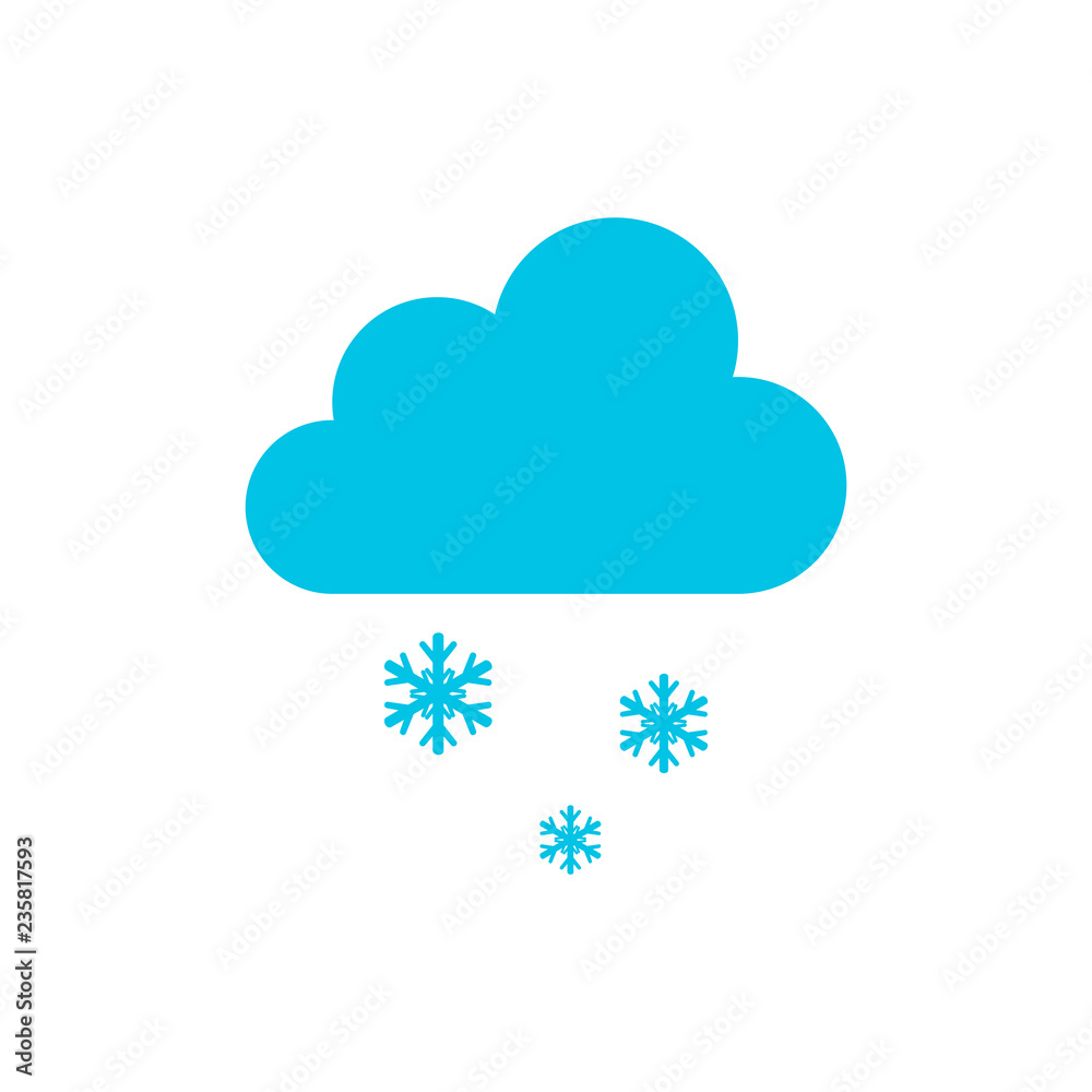 cloud and snow icon, weather icon vector cloud and snow icon, weather icon vector