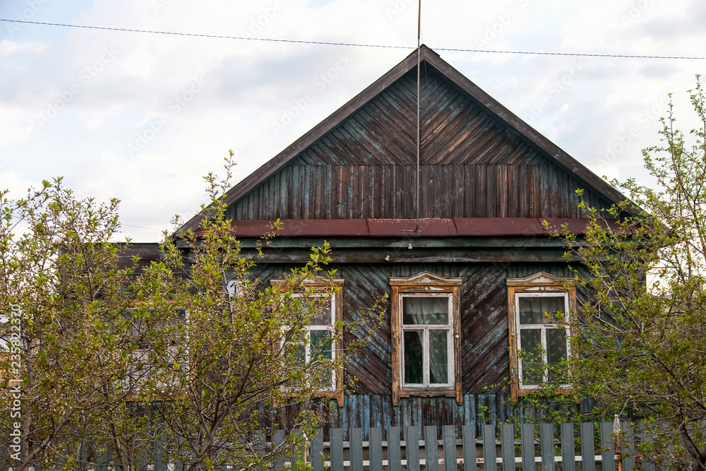 The old wooden house