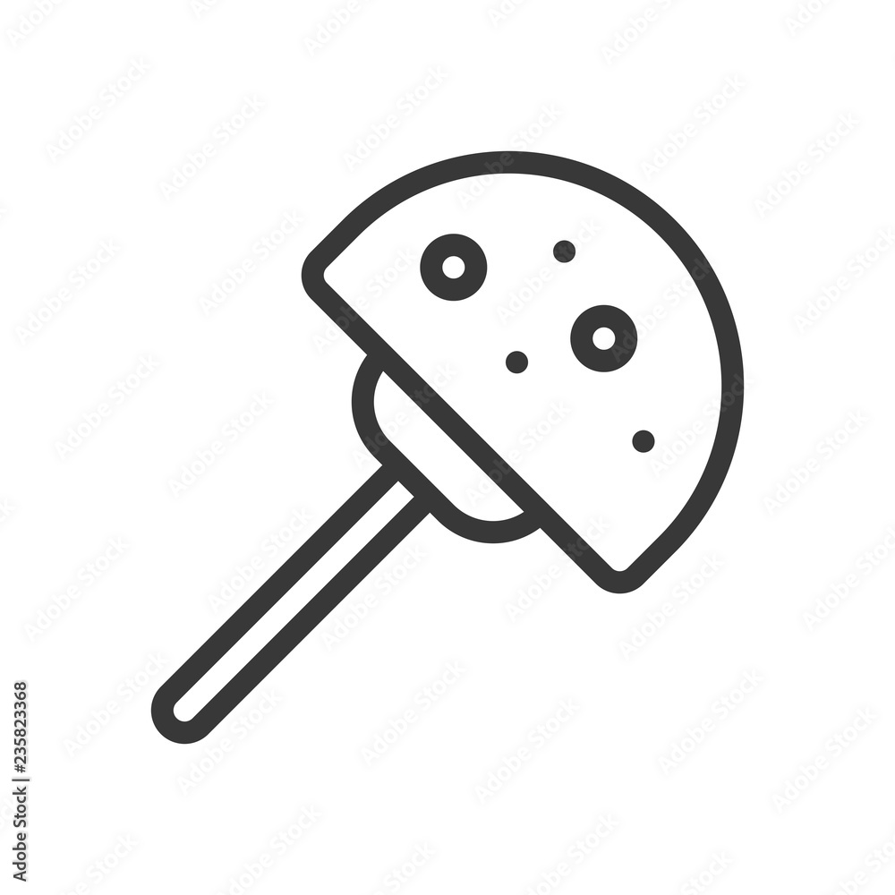 lollipop icon,christmas food set editable outline
