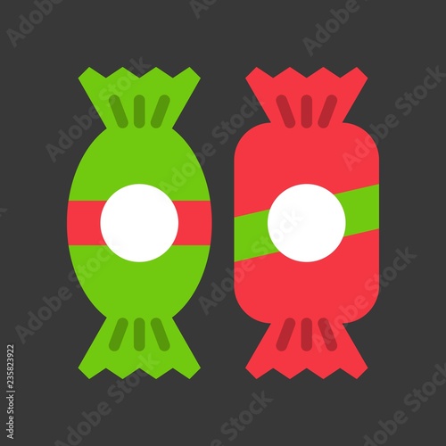 candy sweets in xmas theme icon