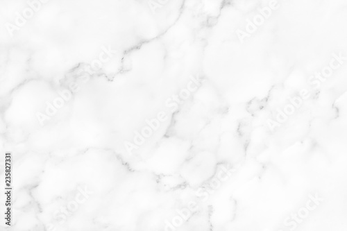White marble texture with natural pattern for background.