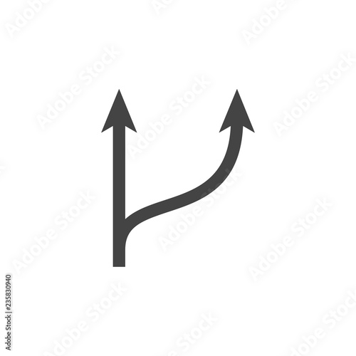 arrow, direction icon. Element of business plannin icon. Glyph icon for website design and development, app development. Premium icon