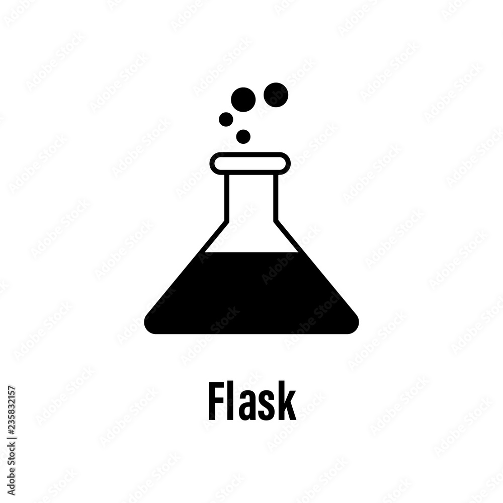 Flask icon with description. Element of energy saving icon for mobile concept and web apps. Detailed Flask icon can be used for web and mobile Flask icon with description. Element of energy saving icon for mobile concept and web apps. Detailed Flask icon can be used for web and mobile