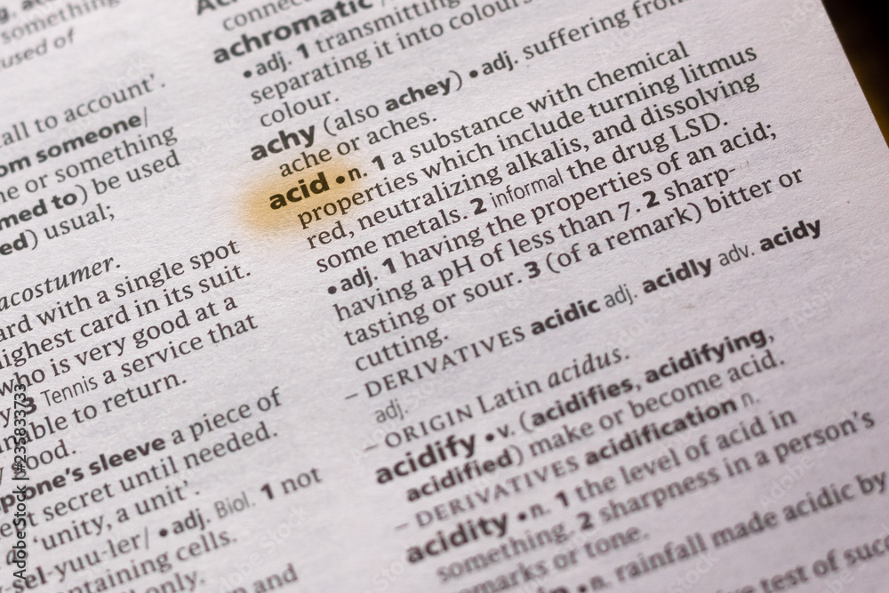 The word or phrase Acid in a dictionary. The word or phrase Acid in a dictionary.