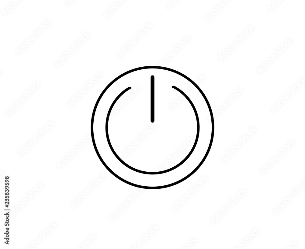 Power off (on) icon vector