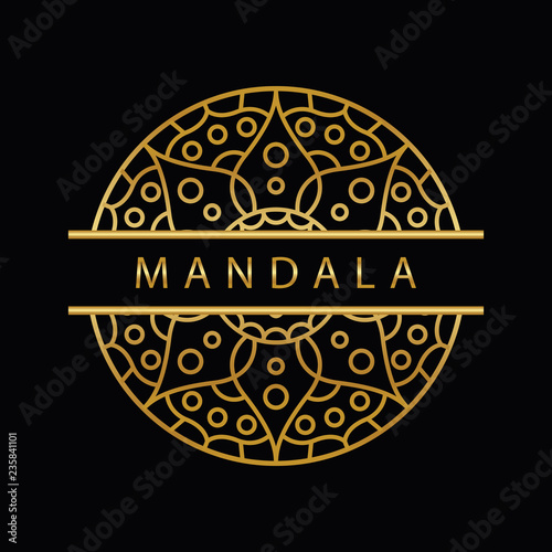 mandala - vector logo/icon illustration