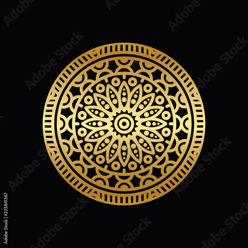 mandala - vector logo/icon illustration