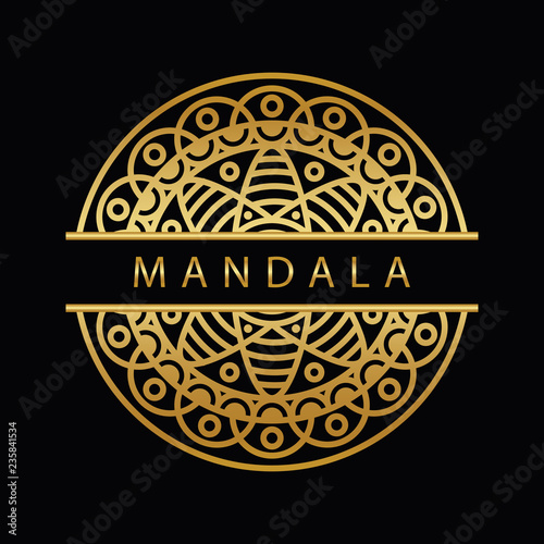 mandala - vector logo/icon illustration