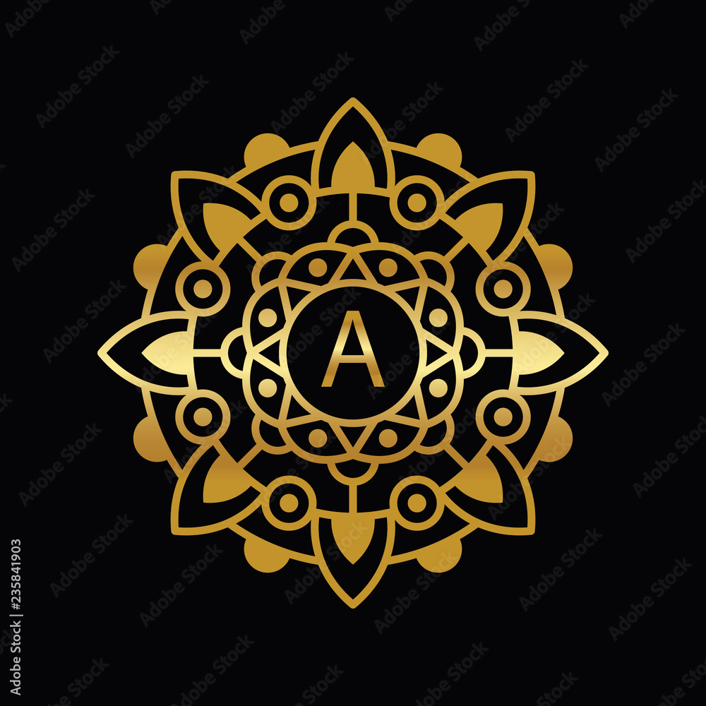 mandala - vector logo/icon illustration